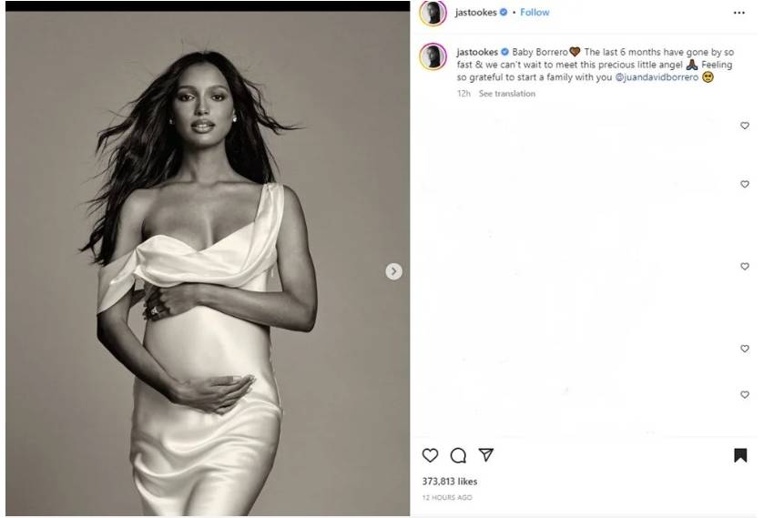 Victoria's Secret modeli Jasmine Tookes hamile 3